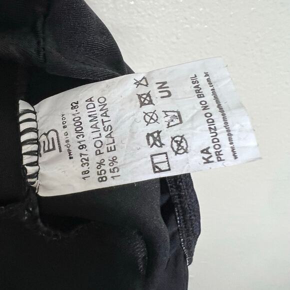 Emporio Body Bodysuit XS/SM Black Plunge V-Neck Padded Sleeveless Brazil Womens - Picture 9 of 10